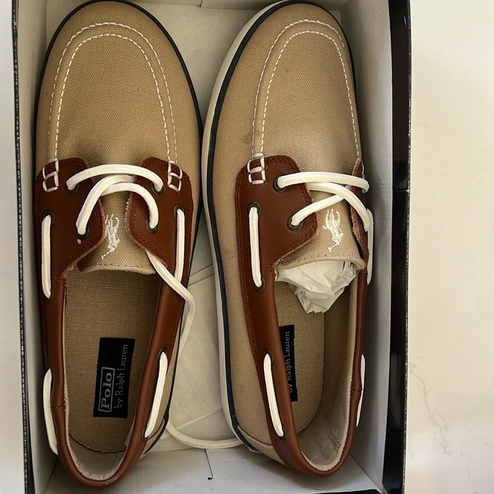 Tan Polo Ralph Lauren shoes 6.5